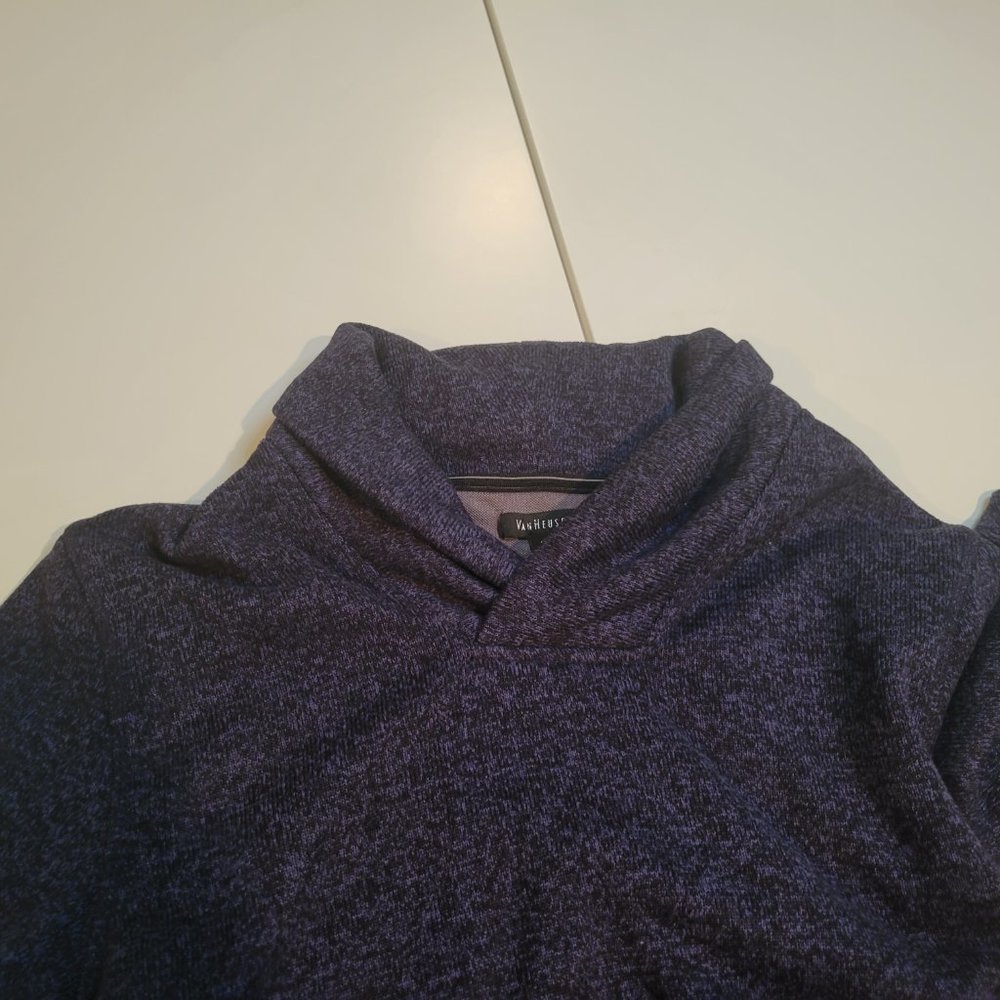 Van Huesen Mens Size small Sweater Dark Grey Cowl Neck - Picture 2 of 3